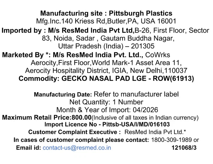Resmed Gecko Nasal Pad (2 Units)